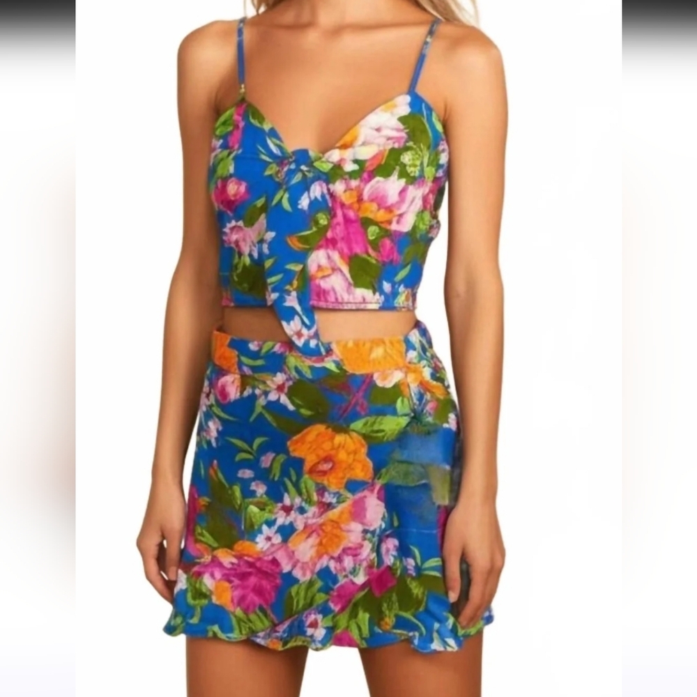 NWT Lottie & Holly 2 Piece Tropical Skort Set